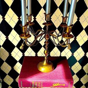 Vintage Luxury Brass Candelabra – Timeless Elegance